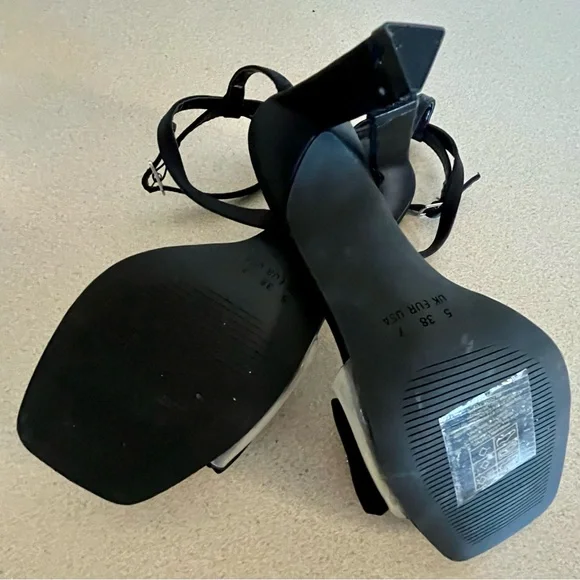 Primark Black Heels with Sparkling Bow - Picture 4 of 5